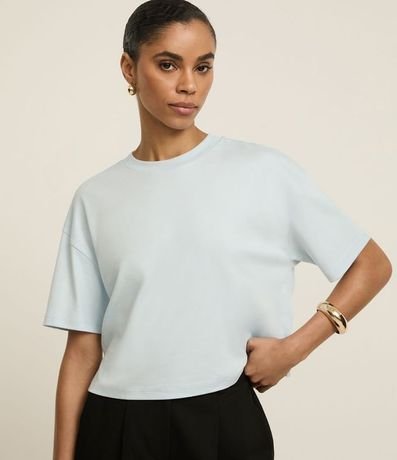 Remera Boxy en Algodón Peruano con Manga Amplia