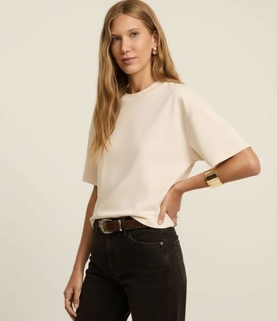 Remera Boxy en Algodón Peruano con Manga Amplia 5
