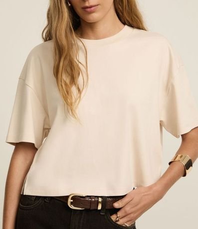Remera Boxy en Algodón Peruano con Manga Amplia 3
