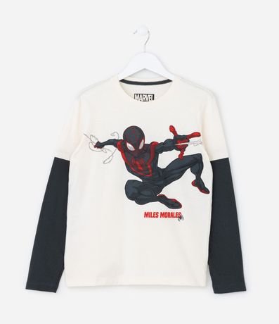 Remera Infantil con Estampa Hombre-araña Miles Morales - Talle 5 a 14 años 1