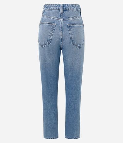 Pantalón Mom Jeans con Bordados de Frutillas 7