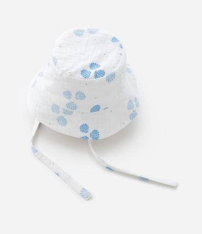 Enterito Infantil y Sombrero con Estampa de Caracolas - Talle 0 a 18 Meses 10