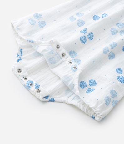 Enterito Infantil y Sombrero con Estampa de Caracolas - Talle 0 a 18 Meses 6