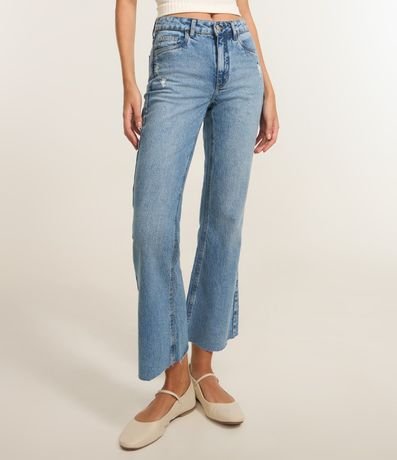 Pantalón Cropped Flare en Jeans 4