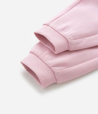 Pantalón Jogger Infantil en Modal con Recorte Lateral - Talle 0 a 18 Meses 4