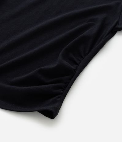 Blusa Infantil en Algodón con Drapeado Lateral - Talle 5 a 14 años 5