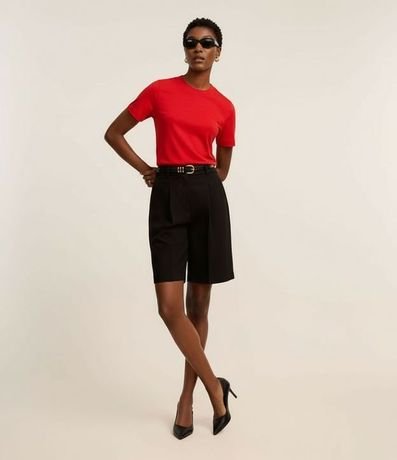 Blusa en Rib con Cuello Redondo 4