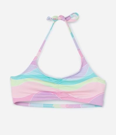 Bikini Infantil con Protección UV y Estampa Tie Dye - Talle 5 a 14 años 3