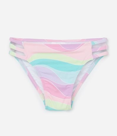 Bikini Infantil con Protección UV y Estampa Tie Dye - Talle 5 a 14 años 5