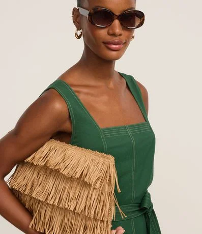 Vestido Evasê Largo en Orly con Costura Aparente 3