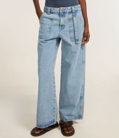 Pantalón Skater en Jeans con Bolsillo Carpintero 3