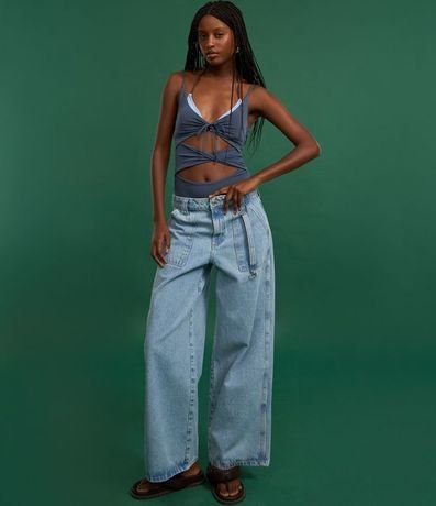 Pantalón Skater en Jeans con Bolsillo Carpintero 5