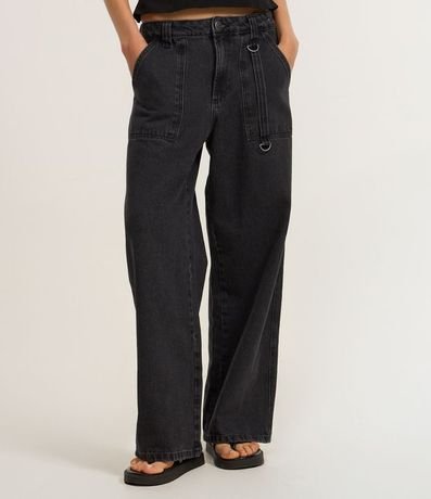 Pantalón Skater en Jeans con Bolsillo Carpintero 3