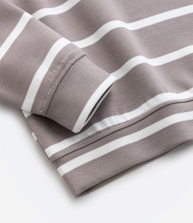 Buzo Infantil con Estampa de Rayas Hilo Teñido y Bordado - Talle 1 a 6 años 4