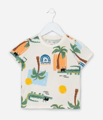 Conjunto Infantil con Estampa Palmeras - Talle 1 a 6 años 2