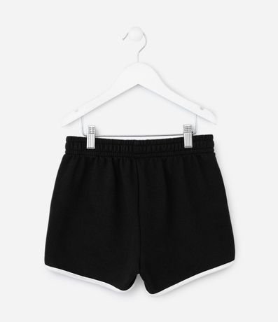 Short Runner Infantil en Algodón con Acabado Contrastante - Talle 5 a 14 años 2