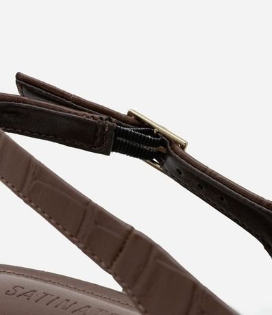 Tacones Slingback en PU con Textura Crocco 5