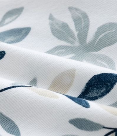 Bermuda Infantil Playera en Sarga con Estampa Tropical - Talle 1 a 6 años 3