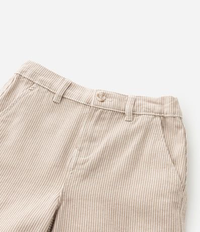 Bermuda Infantil en Sarga con Estampa de Rayas - Talle 1 a 6 años 5