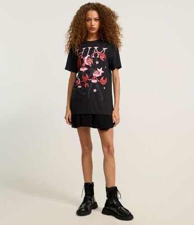 Remera T-shirt en Algodón con Estampa Ele Meninas Super Poderosas 2