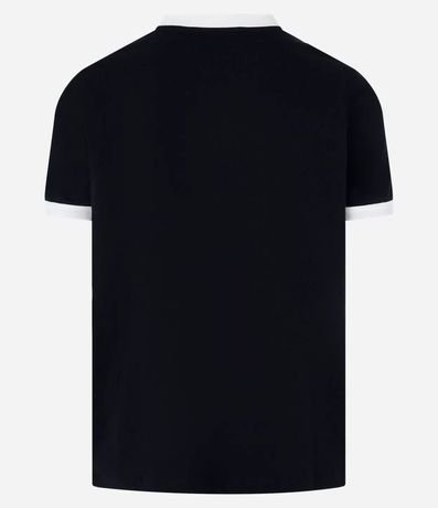 Remera Regular en Algodón con Rayas en los Hombros 7