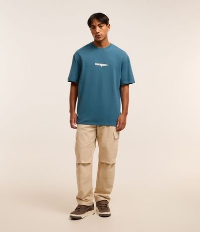 Remera Relaxed en Algodón con Estampa Localizada en Relieve Eternal 2