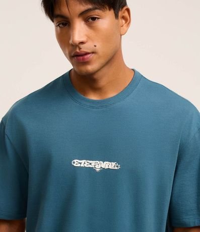 Remera Relaxed en Algodón con Estampa Localizada en Relieve Eternal 4