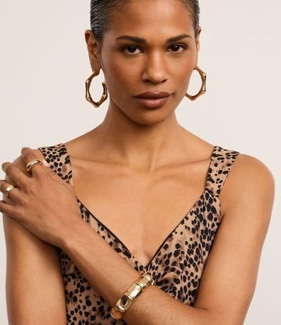 Vestido Evasê Midi en Crepé con Estampa Animal Print 3