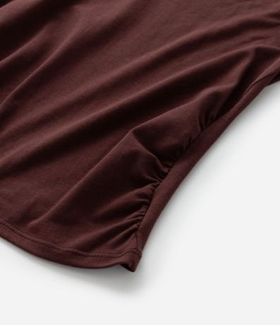 Blusa Infantil en Algodón con Drapeado Lateral - Talle 5 a 14 años 4