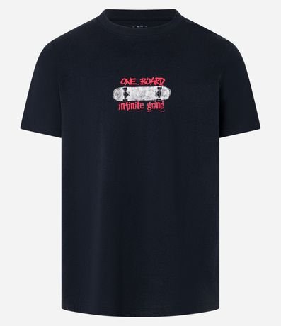 Remera Regular en Algodón con Estampa de Gato Skater 7