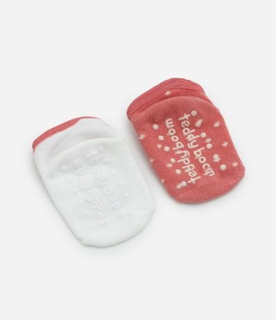 Kit 02 Medias Ballet Infantiles con Antideslizante  - Talle 0 a 12 meses 2