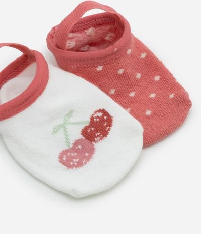 Kit 02 Medias Ballet Infantiles con Antideslizante  - Talle 0 a 12 meses 3