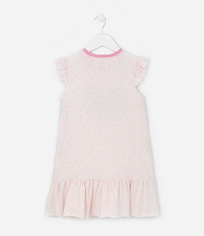 Camisón Infantil con Volados y Estampa de Gatito que Brilla en la Oscuridad - Talle 4 a 12 años 2