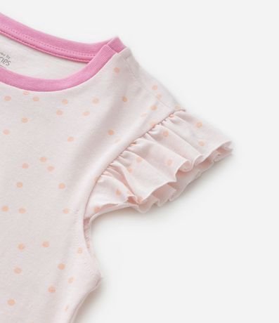 Camisón Infantil con Volados y Estampa de Gatito que Brilla en la Oscuridad - Talle 4 a 12 años 5