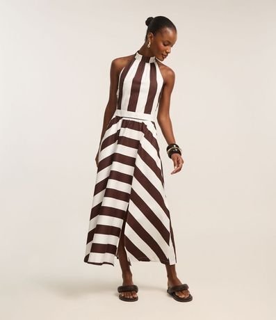 Vestido Midi en Tricolina con Lazo 1