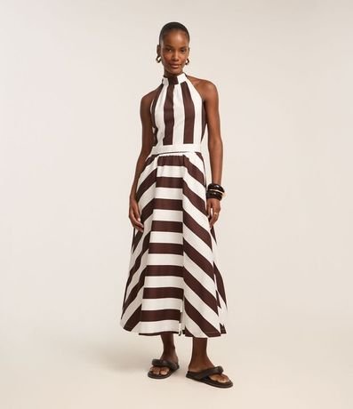 Vestido Midi en Tricolina con Lazo 4