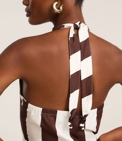 Vestido Midi en Tricolina con Lazo 6