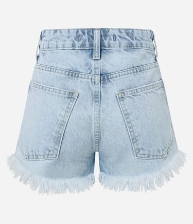 Short Slim en Jeans con Desgastados y Terminación Deshilachada 7