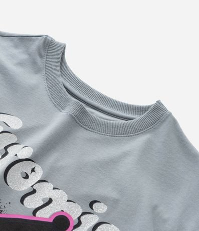Remera Infantil con Estampa de Kuromi con Brillos - Talle 5 a 14 años 4