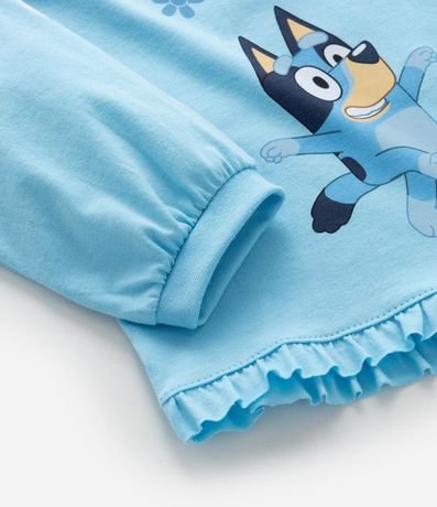 Blusa Infantil con Volado y Estampa Bluey - Talle 1 a 6 años 4