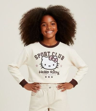 Saco Infantil en Algodón Estampa Hello Kitty - Talle 5 a 14 años