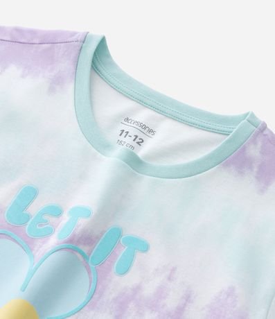 Camisón Infantil con Estampa Tie Dye y Margarita -Talle 5 a 14 años 4