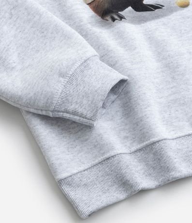 Saco Infantil en Algodón con Estampa Capivara Tenista - Talle 5 a 14 años 5