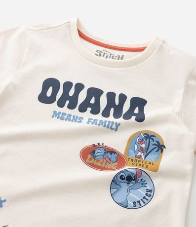 Pijama Infantil con Estampa do Stitch Ohana - Talle 2 a 14 años 12