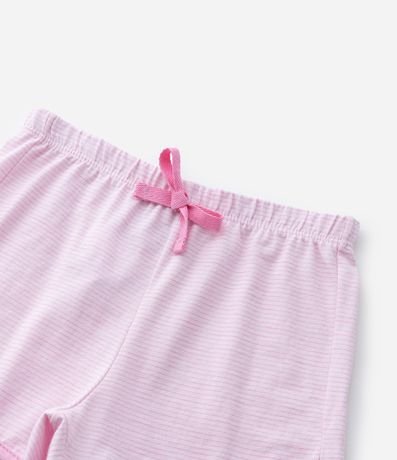 Pijama Corto Infantil con Estampa Rayada Hello Kitty - Talle 2 a 6 años 8