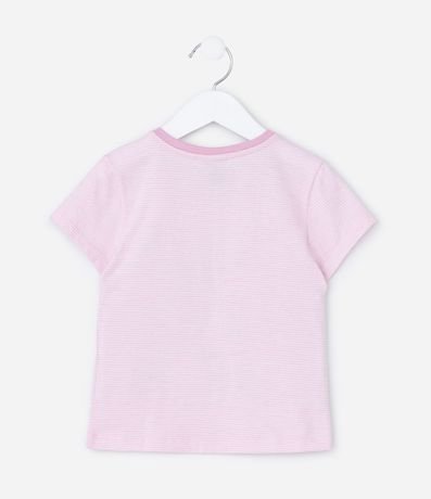 Pijama Corto Infantil con Estampa Rayada Hello Kitty - Talle 2 a 6 años 3