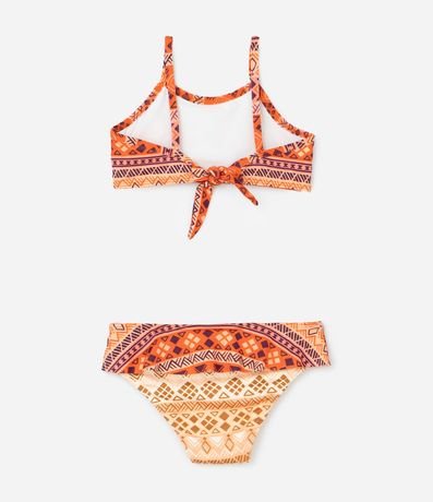 Bikini Infantil con Protección UV  y Estampa Moana - Talle 3 a 8 años 2