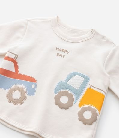 Conjunto Infantil con Estampa Coches Interativos  - Talle 0 a 18 meses 13