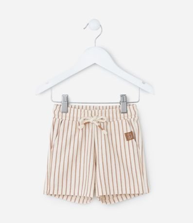 Bermuda Infantil con Estampa Rayada - Talle 1 a 6 años 2