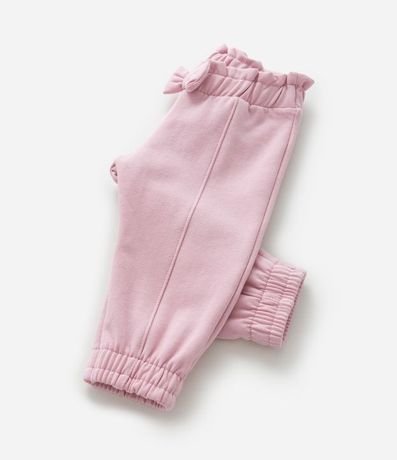 Pantalón Clochard Infantil Calentita con Moña Aplicado - Talle 0 a 18 meses 5